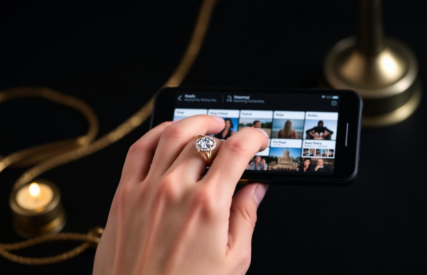 NFC-Memory Book wird über den Schmuck geöffnet